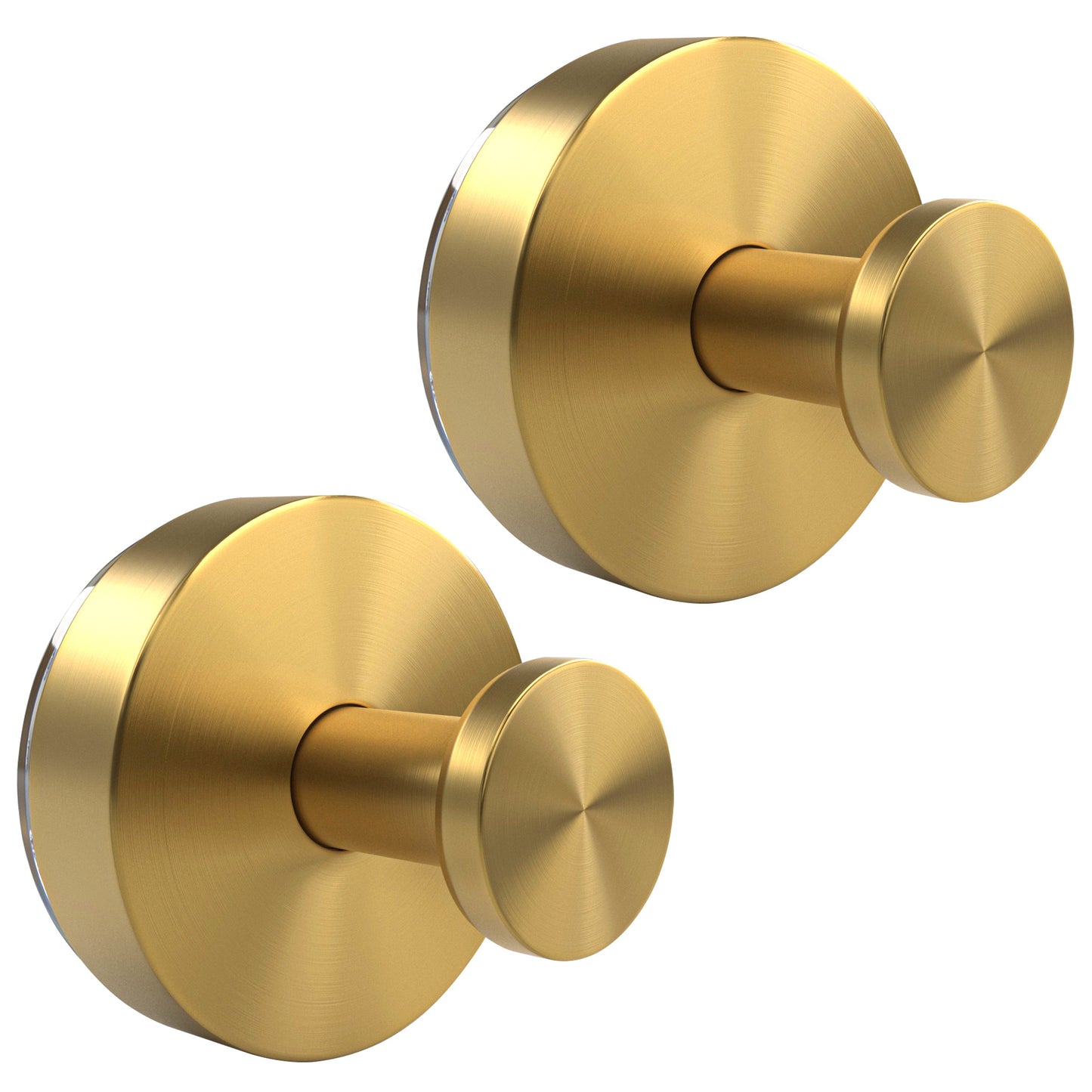 Set mit 2 EAVY Saughaken - Handtuchhaken - Gold - Edelstahl