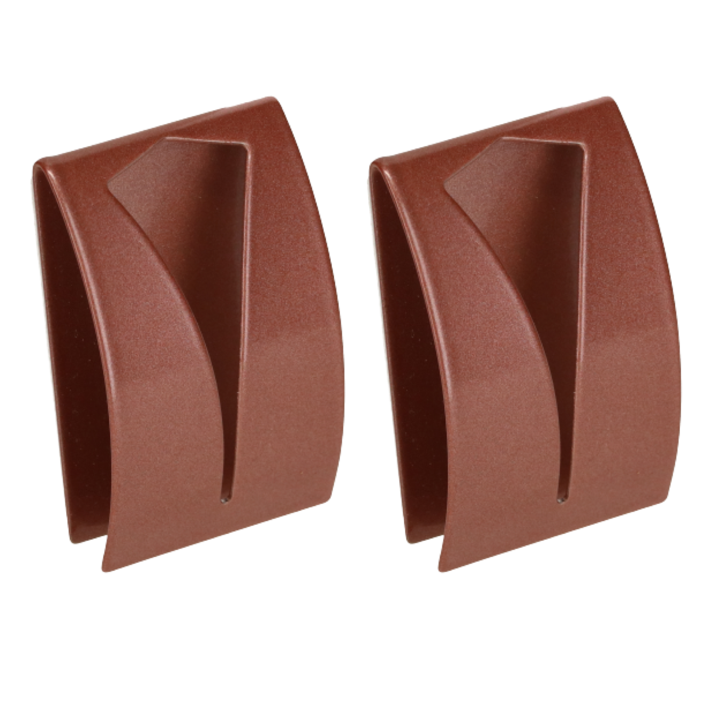 Set mit 2 selbstklebenden Handtuchhaken - Rose - Edelstahl (RVS)