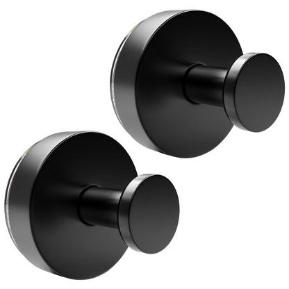 Set mit 2 EAVY Saughaken - Handtuchhaken - Schwarz - Edelstahl